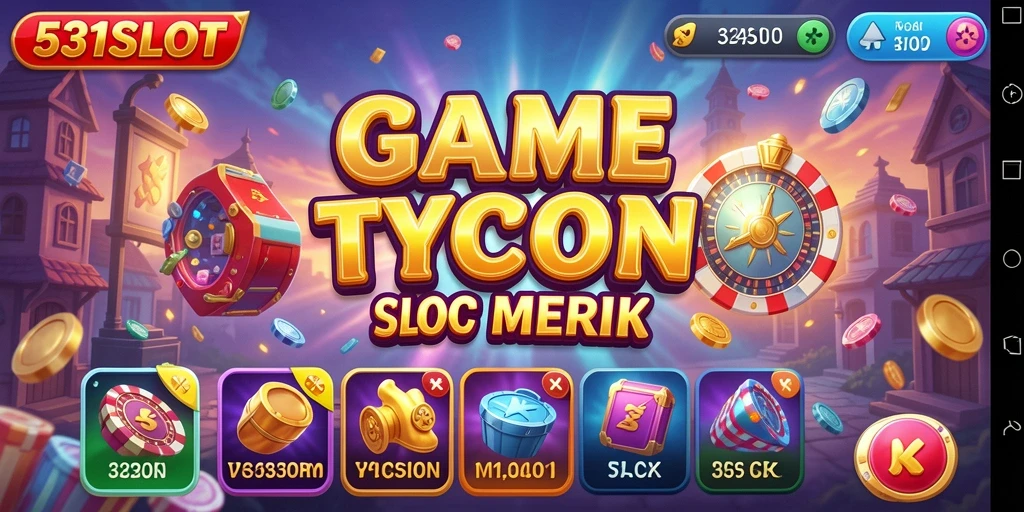 Screenshot utama menampilkan gameplay seru 531SLOT dengan mesin slot.