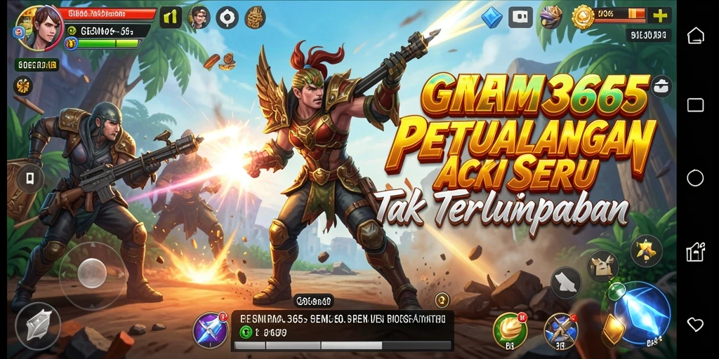 Gameplay GEMS365 yang menegangkan dan penuh aksi.