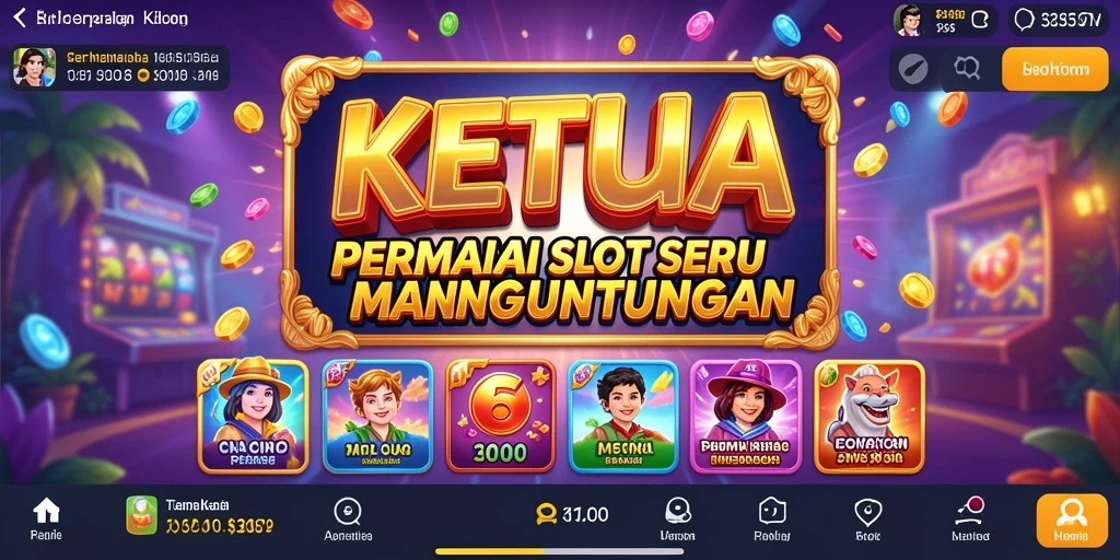 Screenshot dari gameplay KETUA yang mendebarkan dan penuh warna.