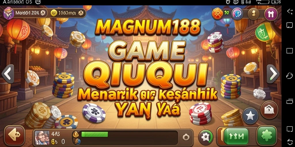 Tangkapan layar gameplay MAGNUM188 saat pertandingan QiuQiu yang seru.