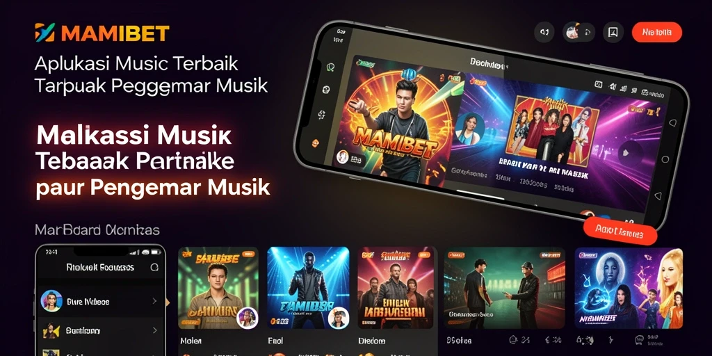 Screenshot utama MAMIBET menampilkan gameplay yang seru dan interaktif dalam dunia musik.