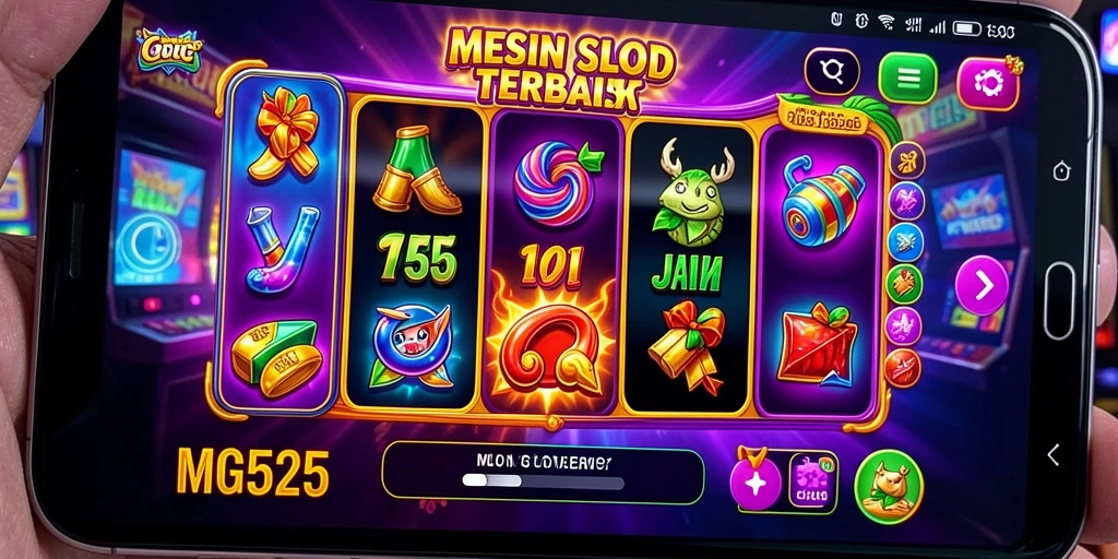 Screenshot gameplay MG525 menampilkan mesin slot yang menarik dan interaktif.