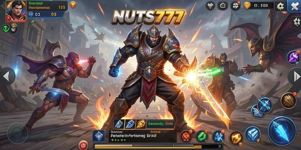 Tampilan menarik dari gameplay NUTS777 yang penuh strategi.