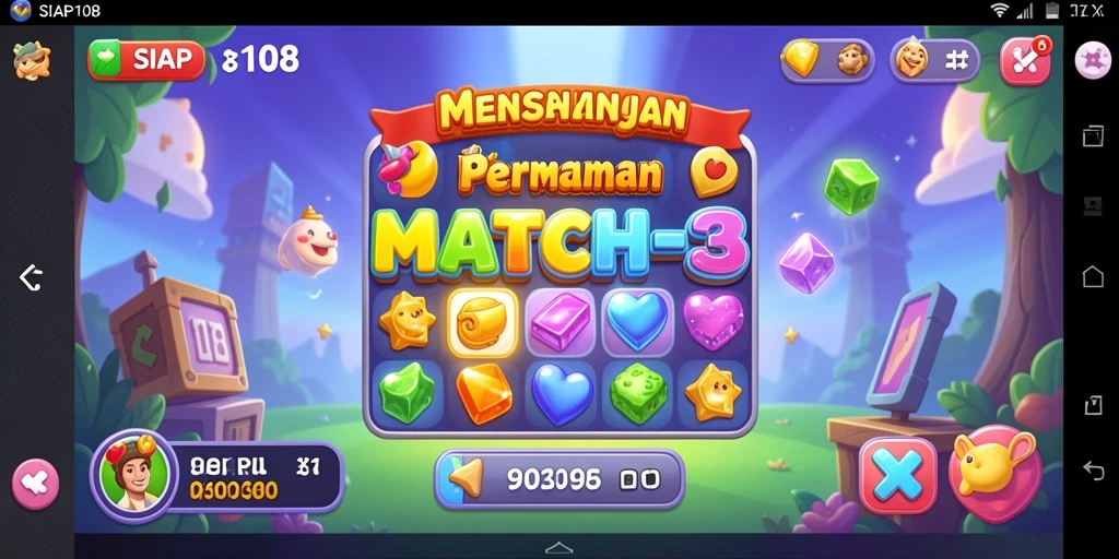 Tampilan permainan yang menarik dan penuh warna dalam SIAP108.